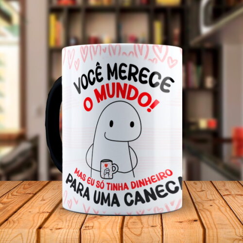Caneca Mágica Flork Namorados Você Merece com Nome