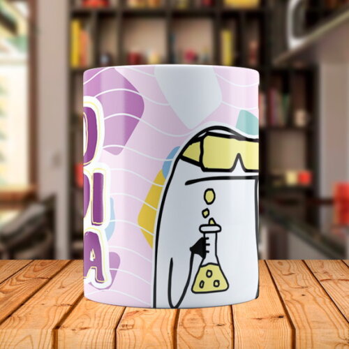 Caneca Mágica Flork Profissão Biomedicina com Nome