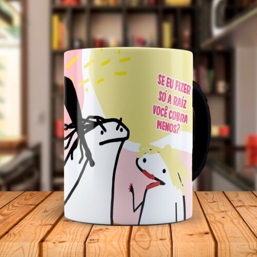 Caneca Mágica Flork Profissão Cabelereira com Nome