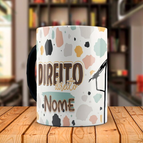 Caneca Mágica Flork Profissão Direito com Nome