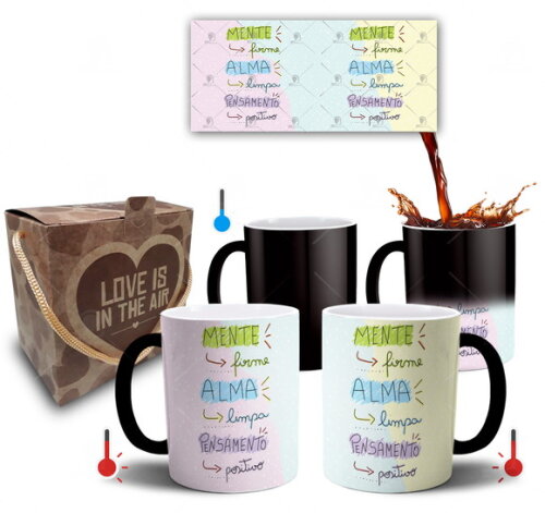 Caneca Mágica Frases Inspiradoras Motivação Gratidão Foco Fé