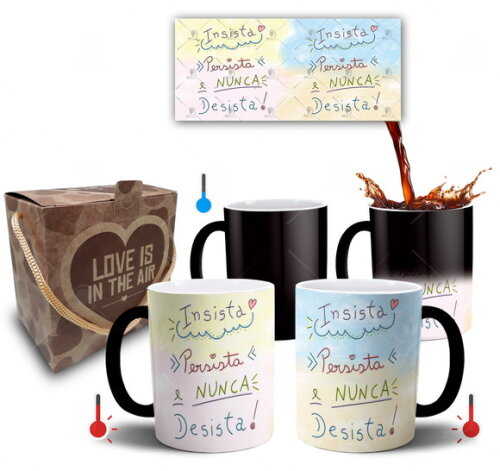 Caneca Mágica Frases Inspiradoras Motivação Nunca Desista