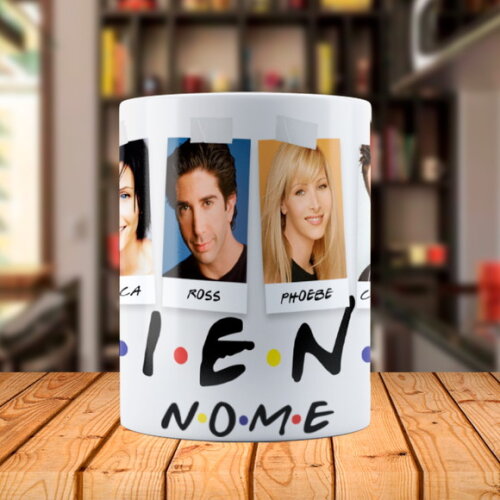 Caneca Mágica Friends Série com Nome Personalizado