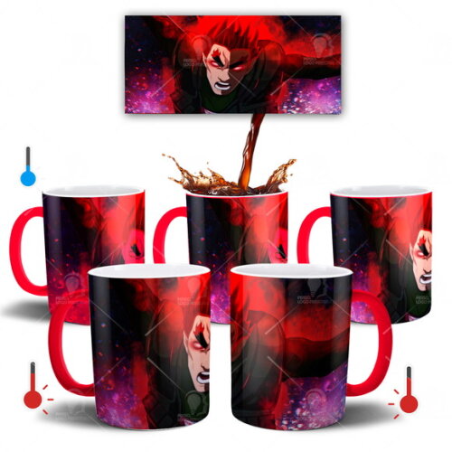 Caneca Mágica Gai Sensei Oitavo Portal Anime Naruto