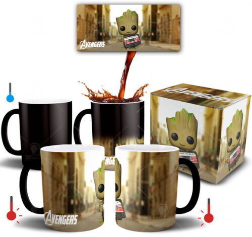 Caneca Mágica Groot Baby Guardiões da Galáxia Funko