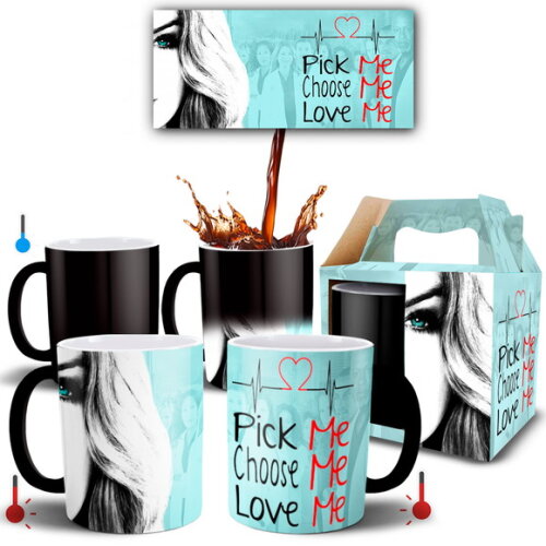 Caneca Mágica Greys Anatomy Série Pick me Choose me