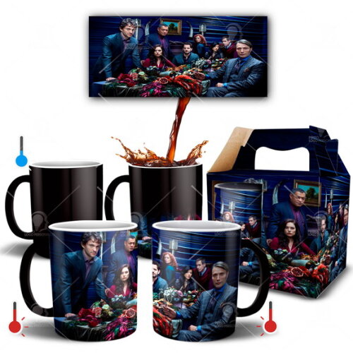 Caneca Mágica Hannibal série Netflix + Caixinha Mod 001