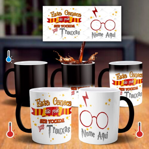 Caneca Mágica Harry Potter Não Pode Ser Tocada por trouxas