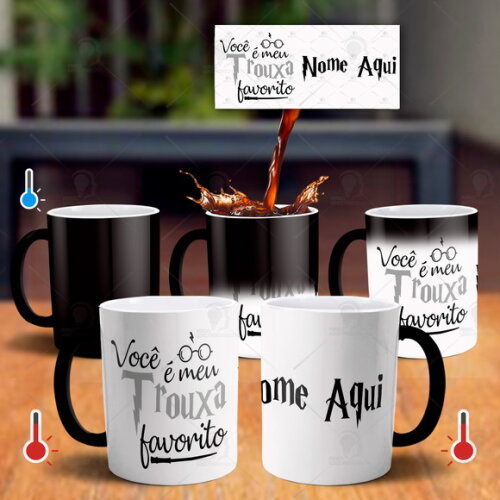 Caneca Mágica Harry Potter Meu Trouxa Favorito Com Nome