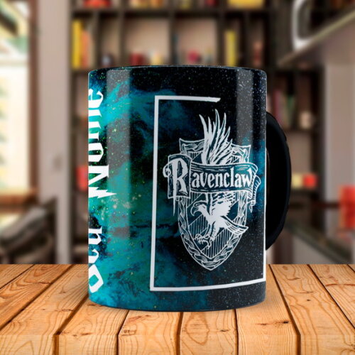 Caneca Mágica Harry Potter Sonserina Constelação com Nome