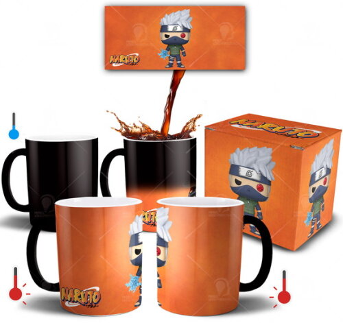 Caneca Mágica Hatake Kakashi Funko + Caixinha