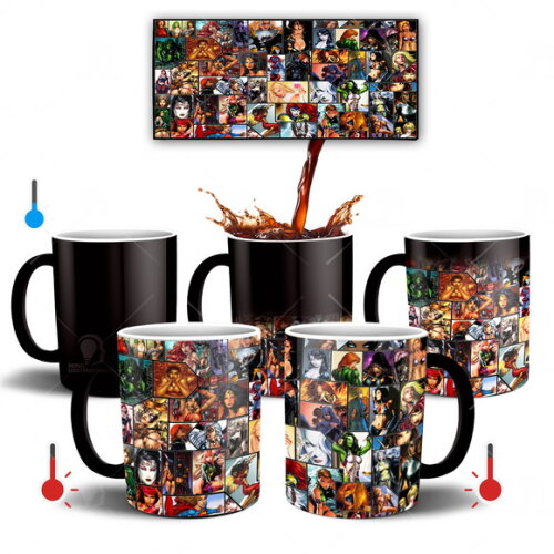 Caneca Mágica Heroínas + Caixinha