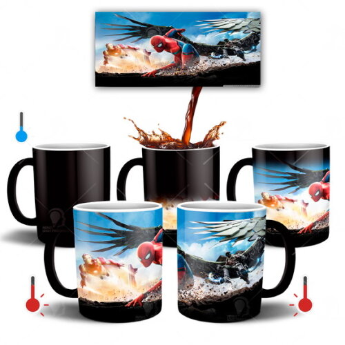 Caneca Mágica Homem Aranha Marvel De volta ao Lar