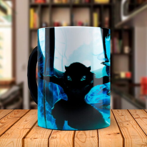 Caneca Mágica Inosuke Demon Slayer Personalizado com Nome