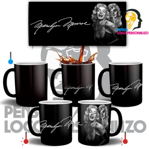 Caneca Mágica Marilyn Monroe Atriz Cinema De Hollywood