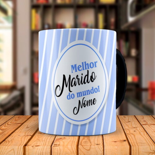 Caneca Mágica Melhor Marido do Mundo com Nome
