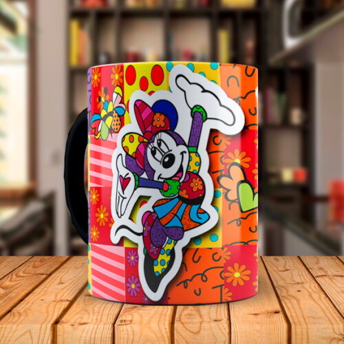 Caneca Mágica Minnie Personalizado com Nome