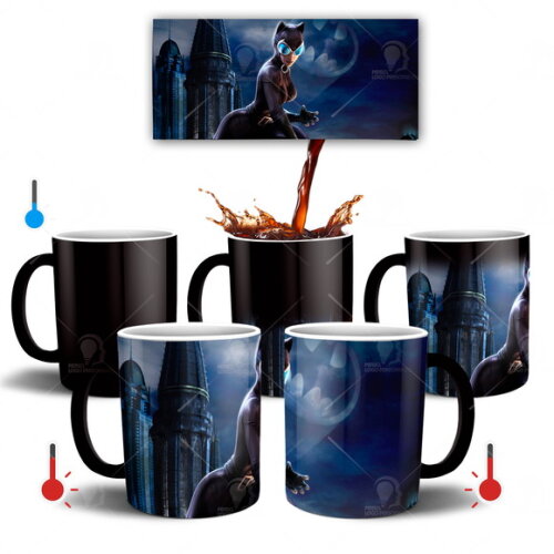 Caneca Mágica Mulher Gato Batman