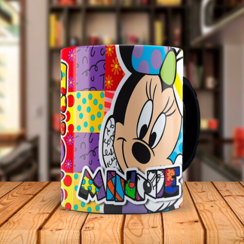 Caneca Mágica Minnie Personalizado com Nome