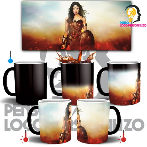 Caneca Mágica Mulher Maravilha Filme Wonder Woman #001