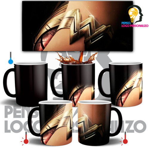Caneca Mágica Mulher Maravilha Filme Wonder Woman #004