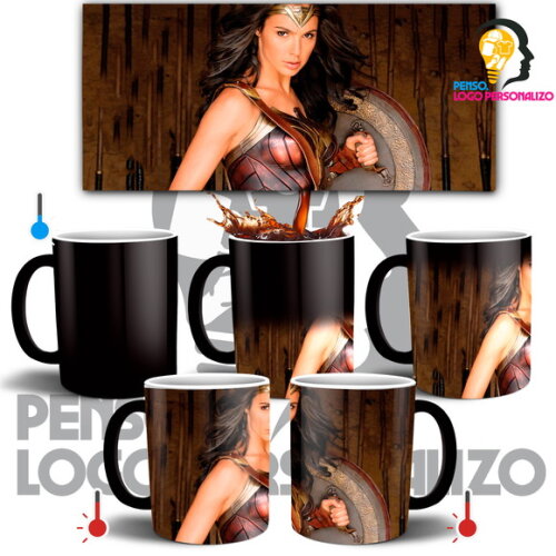 Caneca Mágica Mulher Maravilha Filme Wonder Woman #005