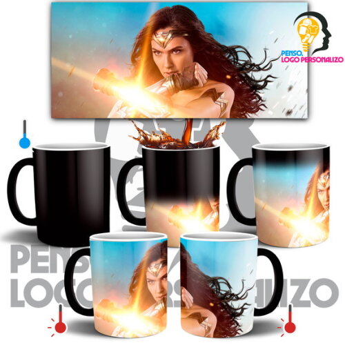 Caneca Mágica Mulher Maravilha Filme Wonder Woman #007