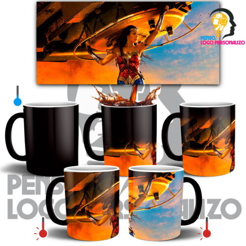 Caneca Mágica Mulher Maravilha Filme Wonder Woman #006