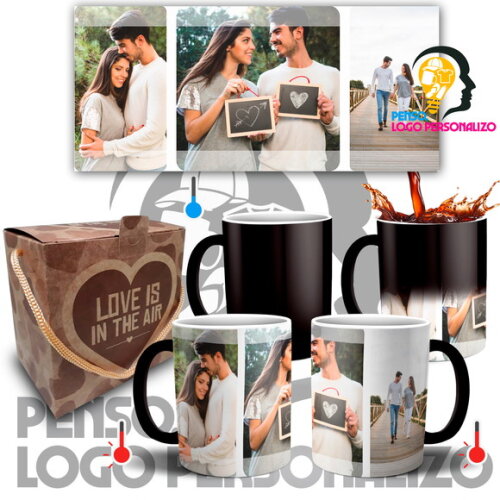 Caneca Mágica Namorados Presente de Namoro Noivos Casal #003