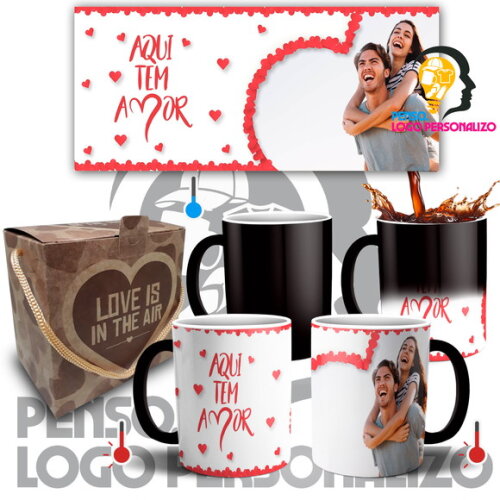 Caneca Mágica Namorados Presente de Namoro Noivos Casal #010