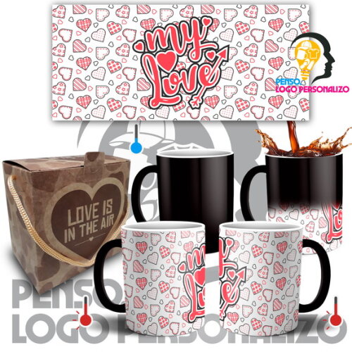 Caneca Mágica Namorados Presente de Namoro Noivos Casal #008