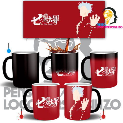 Caneca Mágica Nanatsu No Taizai Ban + Caixa Mod 009