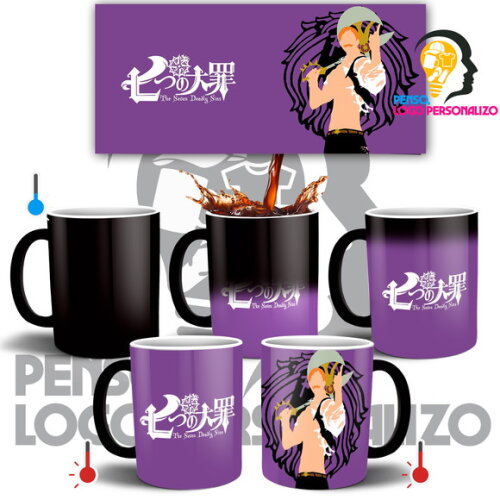 Caneca Mágica Nanatsu No Taizai Escanor + Caixa Mod 006