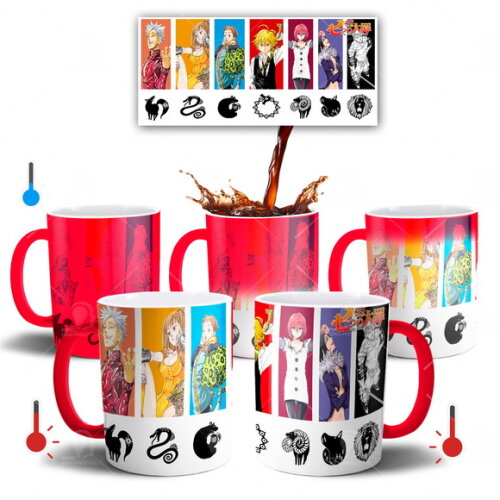 Caneca Mágica Nanatsu No Taizai 7 Pecados Capital