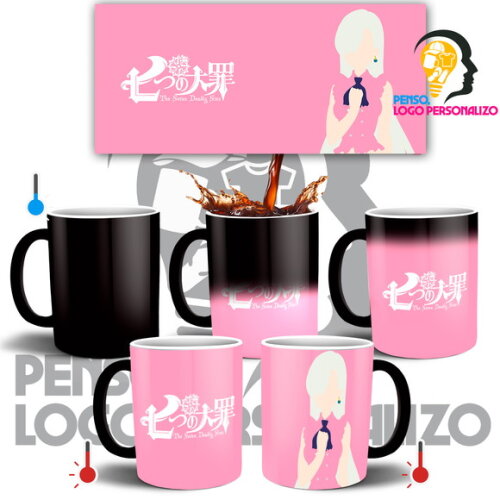 Caneca Mágica Nanatsu No Taizai Elizabeth + Caixa Mod 005