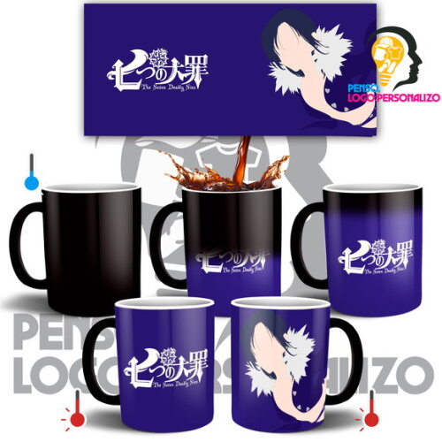 Caneca Mágica Nanatsu No Taizai Merlin + Caixa Mod 003