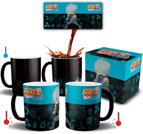 Caneca Mágica Naruto - Hatake Kakashi + Caixinha Mod 001