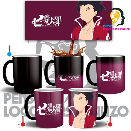 Caneca Mágica Nanatsu No Taizai Zeldris + Caixa Mod 002