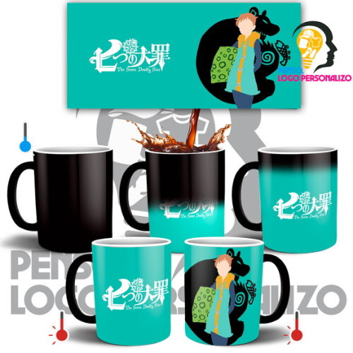 Caneca Mágica Nanatsu No Taizai King + Caixa Mod 010