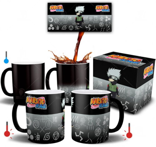 Caneca Mágica Naruto - Hatake Kakashi + Caixinha Mod 002