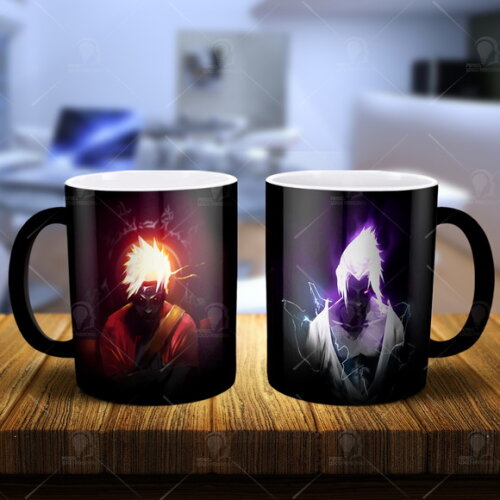 Caneca Magica Naruto e Sasuke Personalize com seu Nome