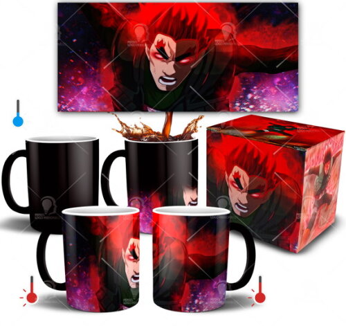 Caneca Mágica Naruto Shippuden Gai Sensei + Caixinha
