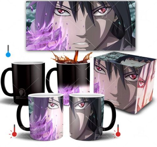 Caneca Mágica Naruto Shippuden Sasuke Uchiha Mod 001