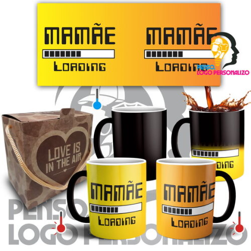 Caneca Mágica Nascimento Futura Mamãe + Caixinha