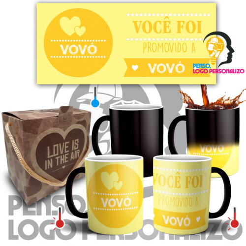 Caneca Mágica Nascimento promovida a Vovó + Caixinha