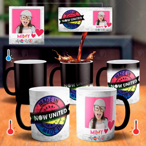 Caneca Mágica Now United Personalizado Com Nome E Foto