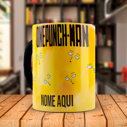 Caneca Mágica one punch Saitama com Nome