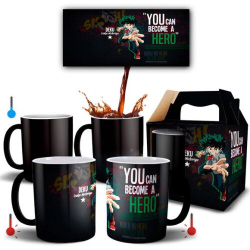 Caneca Mágica Personalizada Boku No Hero Deku One For All