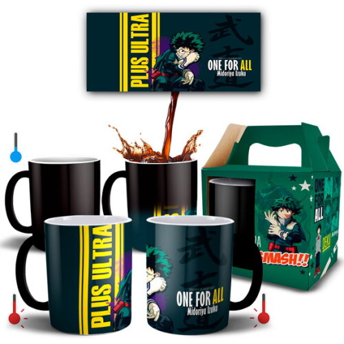 Caneca Mágica Personalizada Boku No Hero Deku One For All