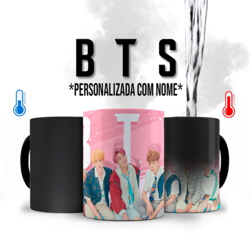 Caneca Mágica Personalizada Bts Bt21 com Nome